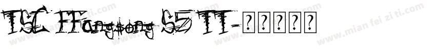 TSC FFangsong S5 TT字体转换